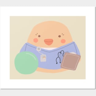 Physiotherapist Mochi Duck Posters and Art